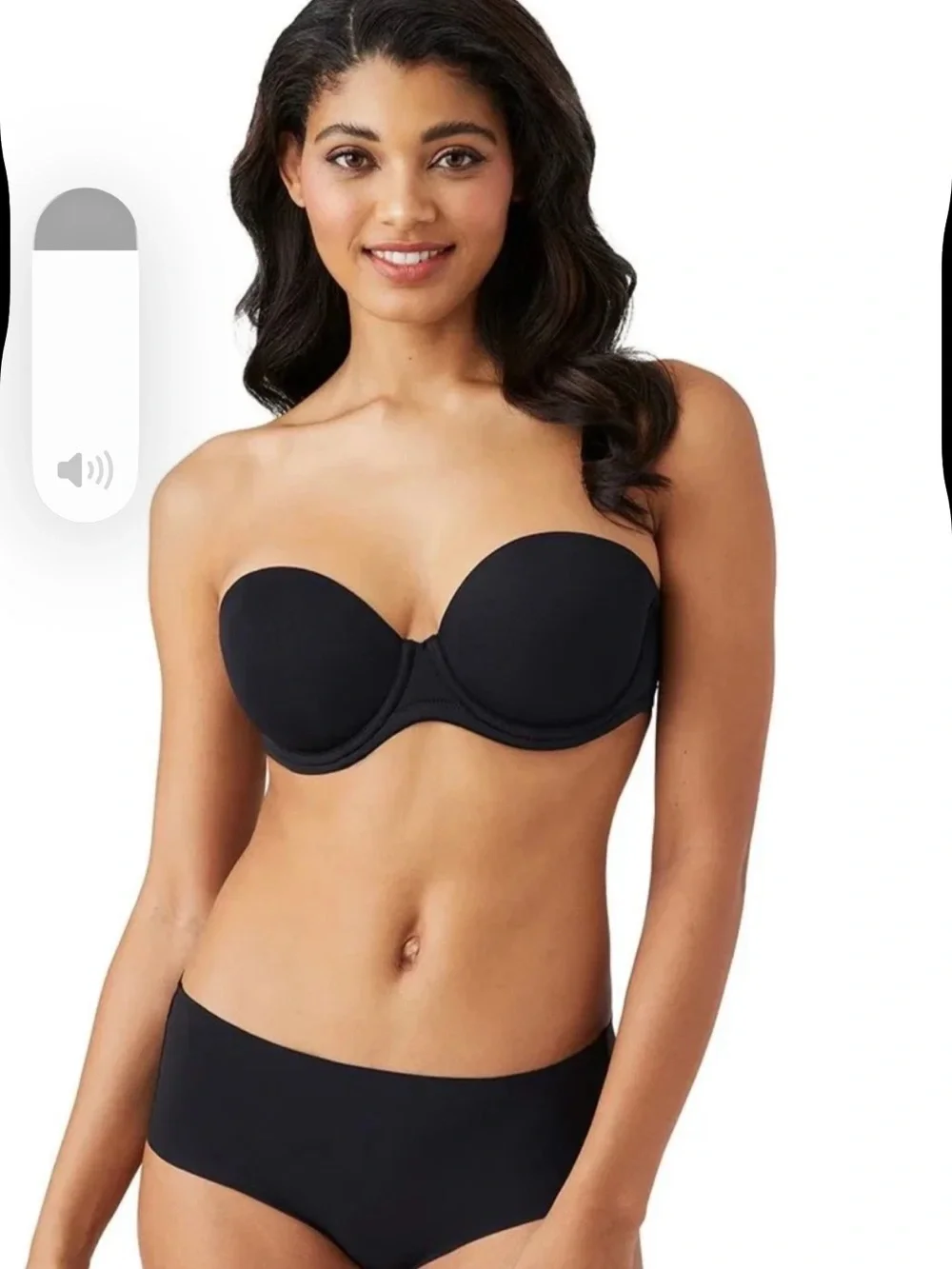 Wacoal Red Carpet Strapless Bra 32DD Black